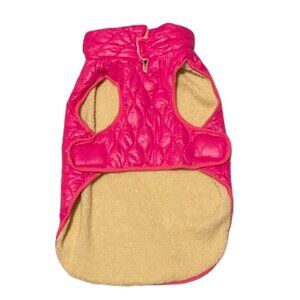 GAP Hot Pink Fleece Lined Puffer Coat for Dogs, Fits 50-75 lbs (2 Available)